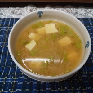 木綿豆腐＊素麺＊土生姜のお味噌汁